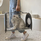 Cat Carrier Cat Bag Transparent Going Out Portable Bag Car Cat Breathable Space Capsule Pet Backpack Portable