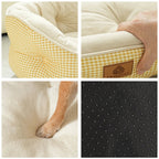 Winter Dog Bed Imitation Cotton Velvet Dogs Mat Beds Fluffy Soft High Rebound Pet Bed For Pet Dog